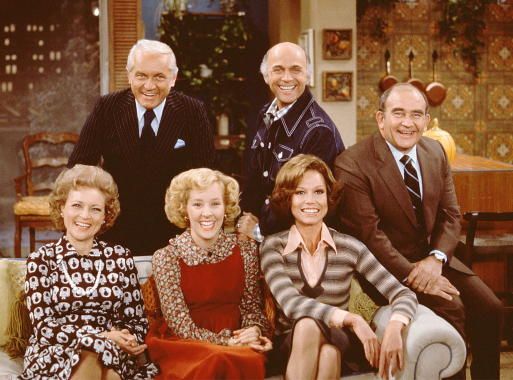 Ted Knight, Georgia Engel, Gavin McLeod, Mary Tyler Moore, Betty White, Ed Asner, Mary Tyler Moore Show